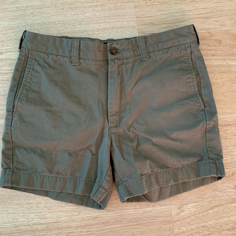 J Crew army green shorts